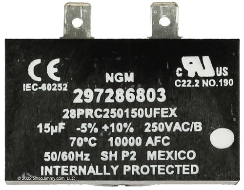 297286803 Frigidaire Refrigerator Run Capacitor