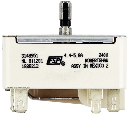WP3149404 Whirlpool Range Surface Element Switch