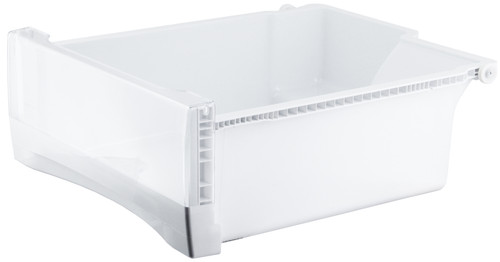 WR32X10895 GE Refrigerator Left Hand Veg Pan Assembly