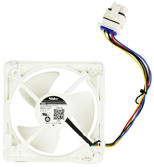 WR60X10352 GE Refrigerator Fan and Felt Assembly